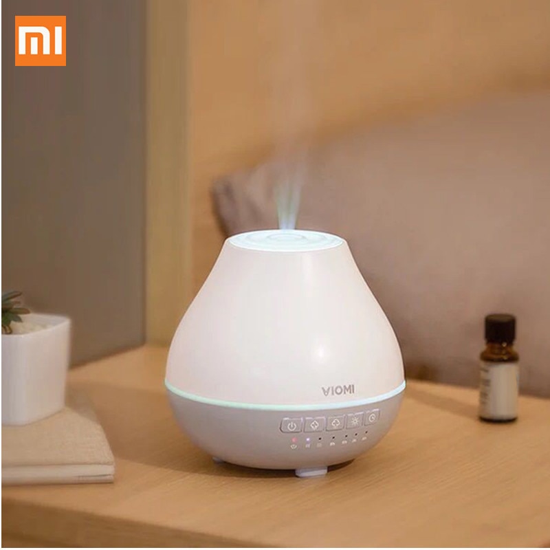 Xiaomi Viomi Humidifier Home Air Aromatherapy Aroma Diffuser 4 Color Led Lights Warm Mist 200ml Portable Timed Air Dampener