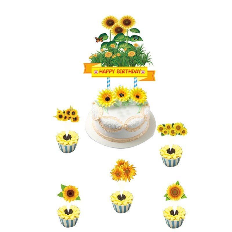 You Are My Sunshine Cake Topper Sunflower Baby Shower Cake Topper Sunflower Birthday Party Decoration Supplies Sunshine Topper