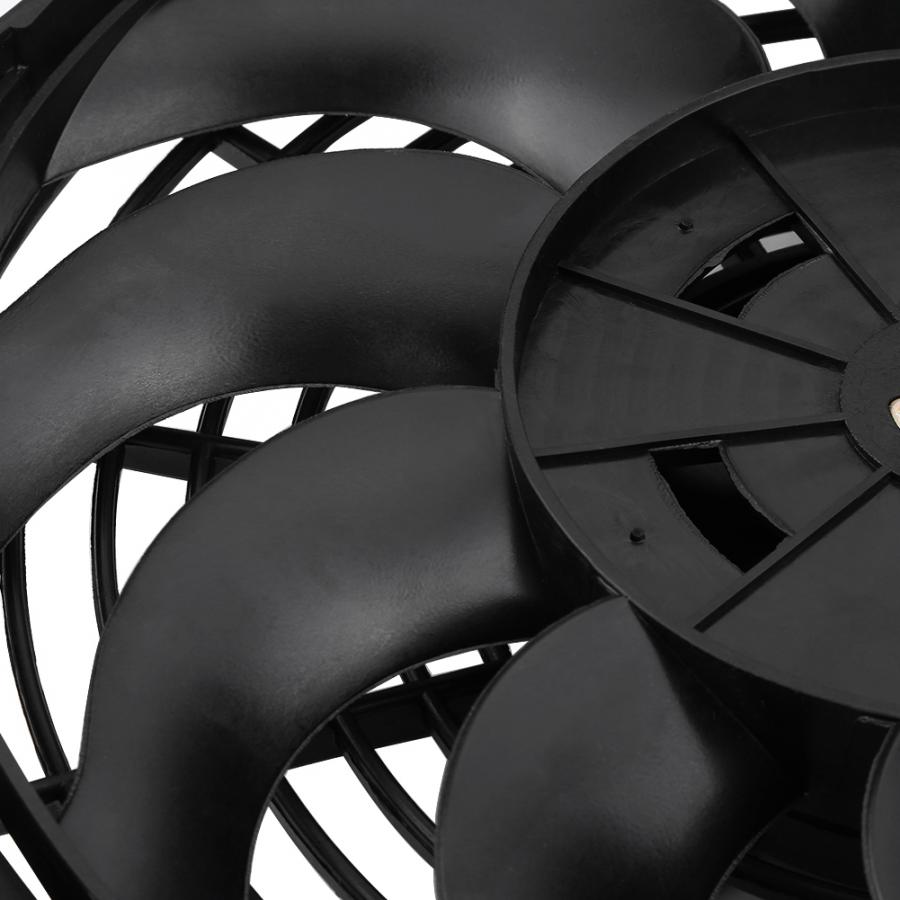 12 inch Universal Car Slim Push Pull Electric Engine Cooling Fan 12V with Mounting Kit Automobiles motor ventilador