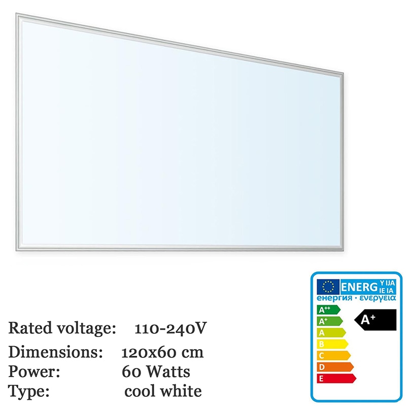 Thorx LED B 120x60 cm Ultraslim LED Panel - 60W, 5700lm led driver 100-240V, cool / warm / neutral Korea Japan fast
