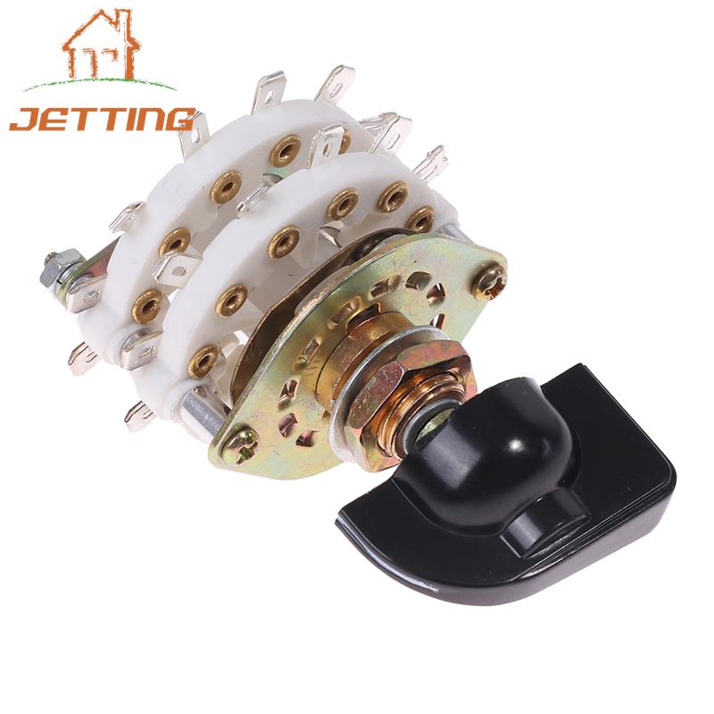 KCZ 2 Pole 6/7/8/9/10/11 4 Pole 3/5 Position With Channel Rotary Switch Selector With Cap Rotary Switch Selector