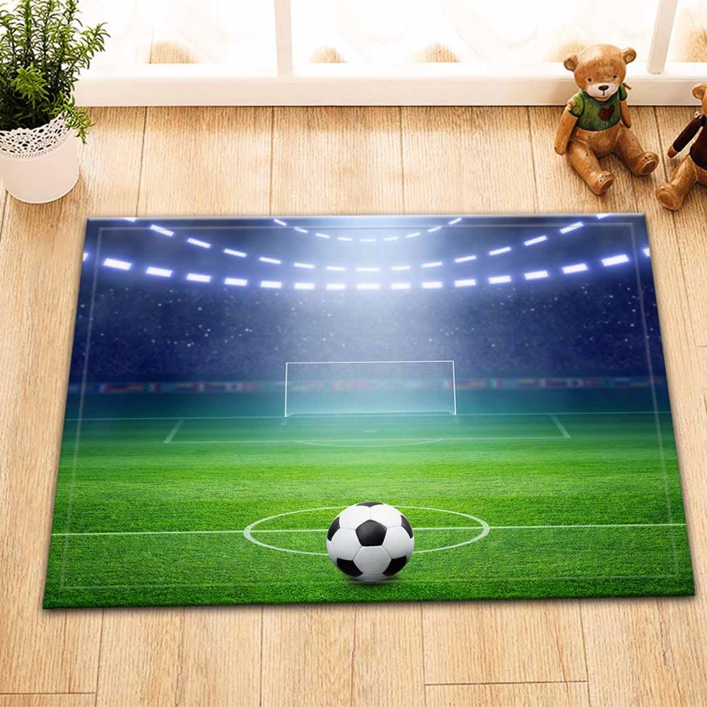 Lb 60*40 zachte witte zwarte voetbal blauwe vloermatten deurmatten slaapkamer tapijt vloerkleden voor woonkamer kinderkamer badkamer: 10725