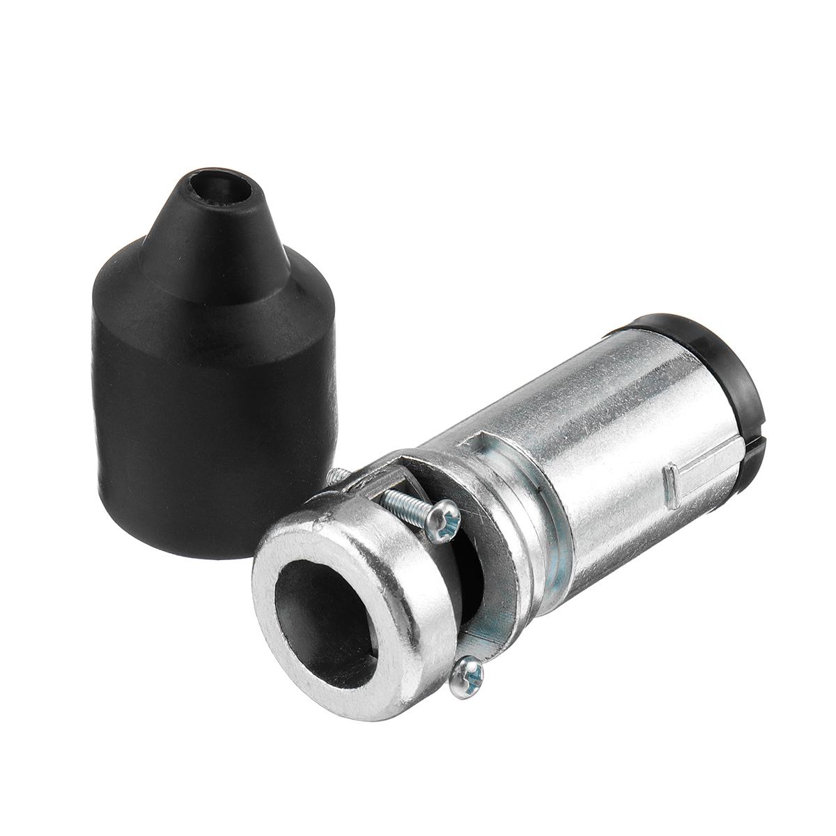 7 Pin Round Male Trailer Connector Adaptor Flat Plug Power Cord 12V Durable Waterproof Truck Car Accessories (AU Plug)