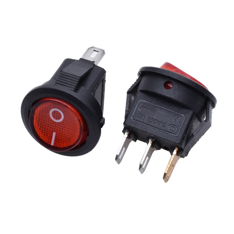 Spst On/Off Boot Rocker Switch Car Auto Boot Ronde Rocker 2 Pin Toggle Spst Switch Snap