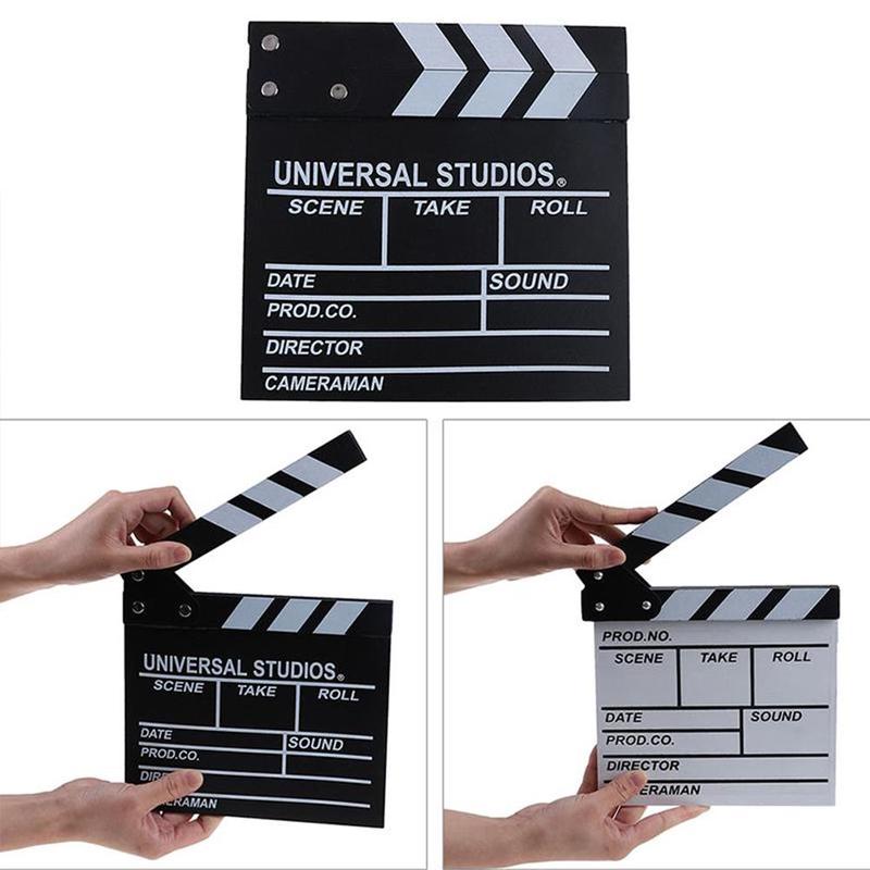 Director Board Grocery Score Board Movie Clapboard Photography Shooting Accessories Background Props Wood Prop E4V2