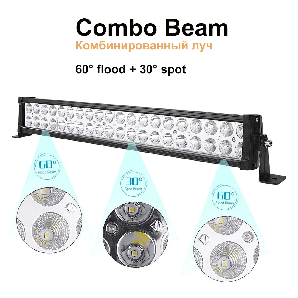 22 inch LED Light Bar LED Bar Work Light for Driving Offroad Boat Car Tractor Truck 4x4 SUV ATV 12V 24V