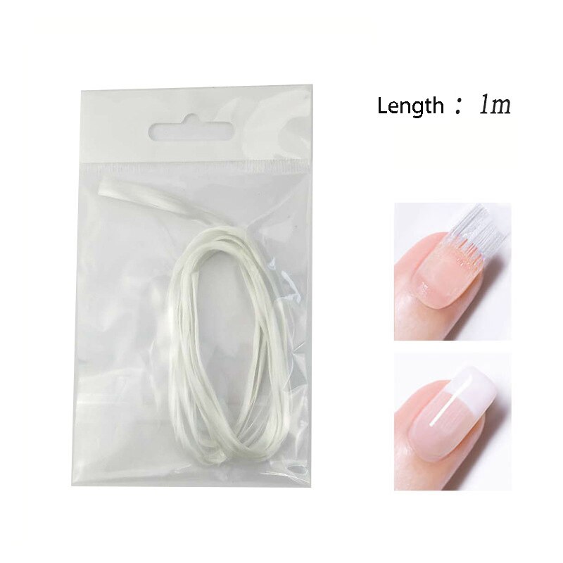 Nail Art 1 m/2.75 m Glasvezel Nail Extension Glasvezel Nagels Versterken Zijde Acryl Nail Tip Vorm Fiber: 1m length