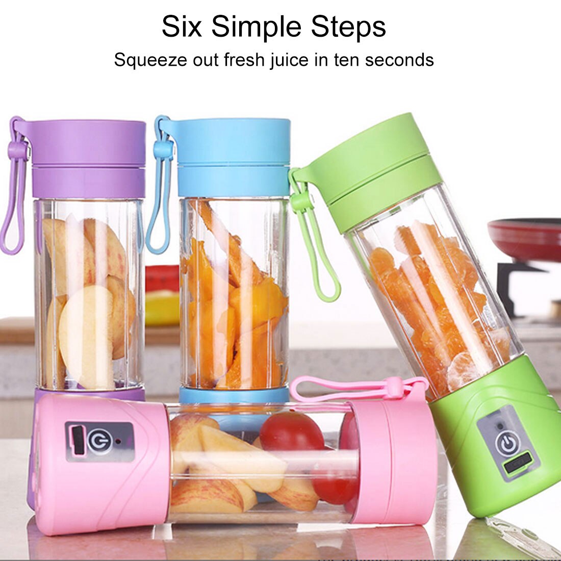 Portable blender usb mixer electric juicer machine smoothie blender mini food processor personal blender cup juice blenders