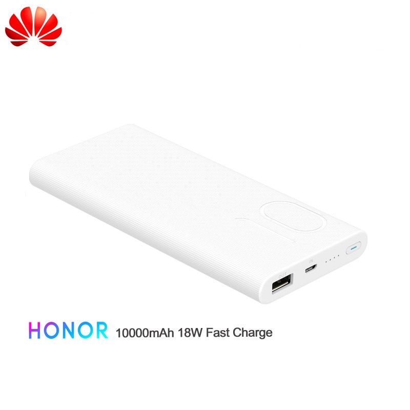 Huawei Honor Power Bank 2 10000mAh Max 18W Two-way Quick Charge Version Mobile Phone Charger for Honor 10 V20 Smartphone Laptop