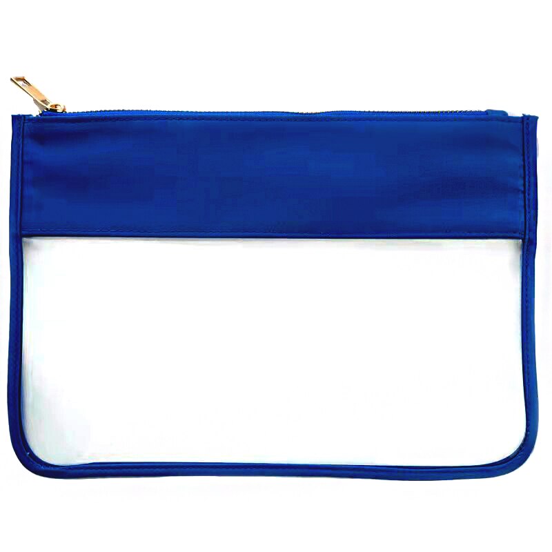 Przezroczysta kosmetyczka przenośna kosmetyczka podróżna pędzel kosmetyczny futerał do przechowywania o dużej pojemności kosmetyczka Snack Pack: Deep Blue