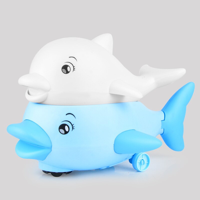 Elektrische Inductie Water Dolfijn Baby Bad Bad Speelgoed Met Verlichting Muziek Omnidirectionele Opspattend Water Bal Speelgoed Voor Kinderen: C