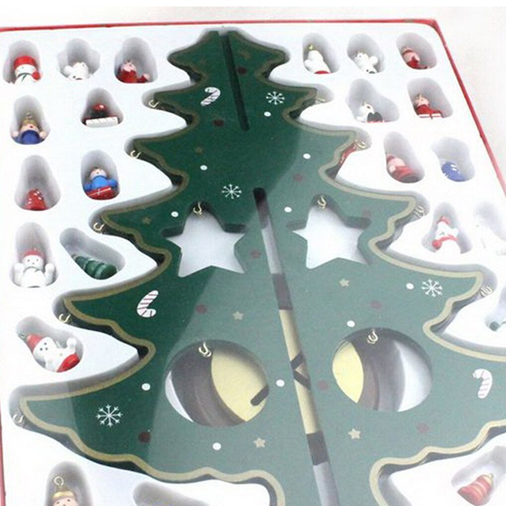 Christmas Tree DIY Wooden Table Decoration Home Ornaments 21CM