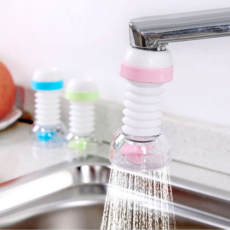 Verstelbare Water Saving Tap Swivel Kraan Spuit Water Tap Filter Hoofd Keuken Accessoire (Roze)