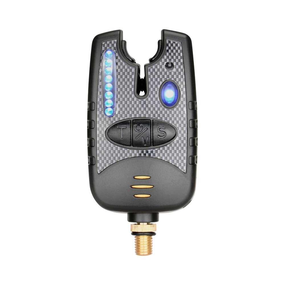 Visbeetalarm met 8 led-lampjes en instelbaar toonvolume, gevoeligheid, geluidsalarm voor hengel