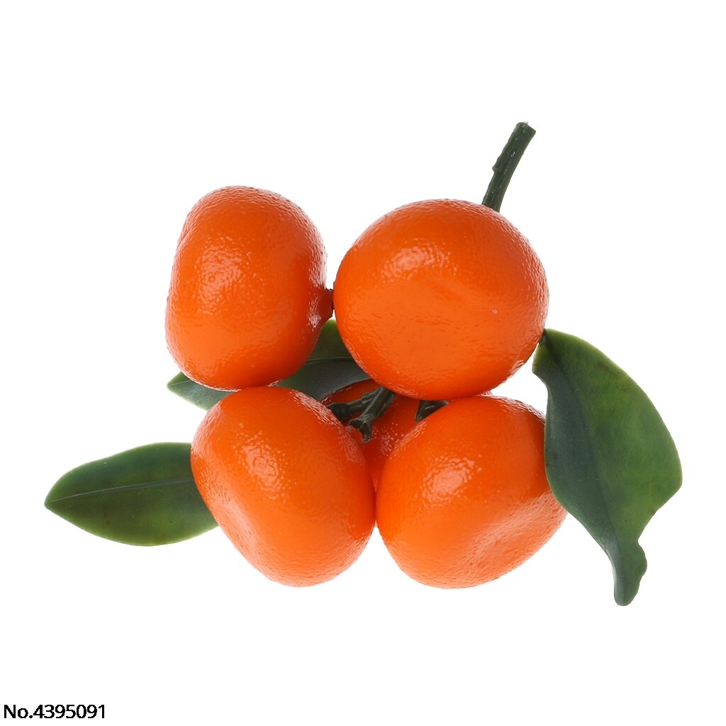 Mandarina Artificial realista, frutas naranjas, exhibición falsa, decoración de comida, decoración de en casa: 5Heads