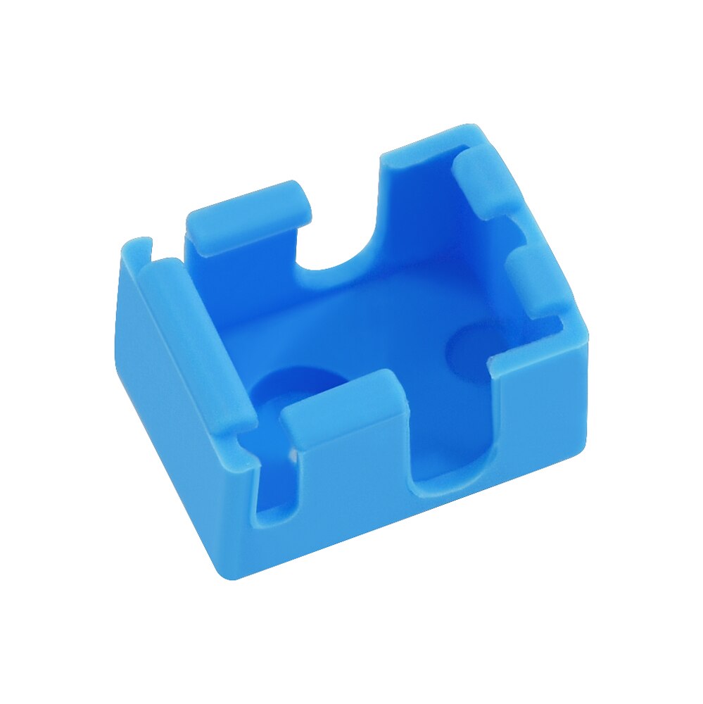 Silicone Case for E3D V6 Heating Block 3D Printer Parts Aluminum Block Silicone Sleeve High Temperature Protection Cover Blue