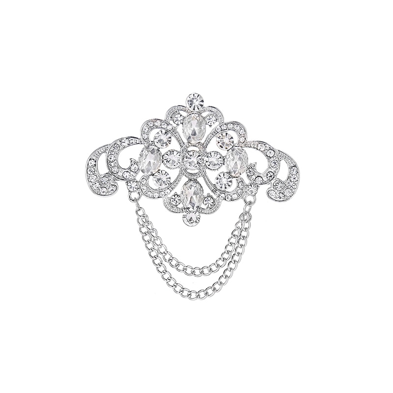 Weimanjingdian fabrieksverkoop, rechtstreeks uit de art deco fabriek, met heldere kristallen strass steentjes, broches voor dames of bruiloften.