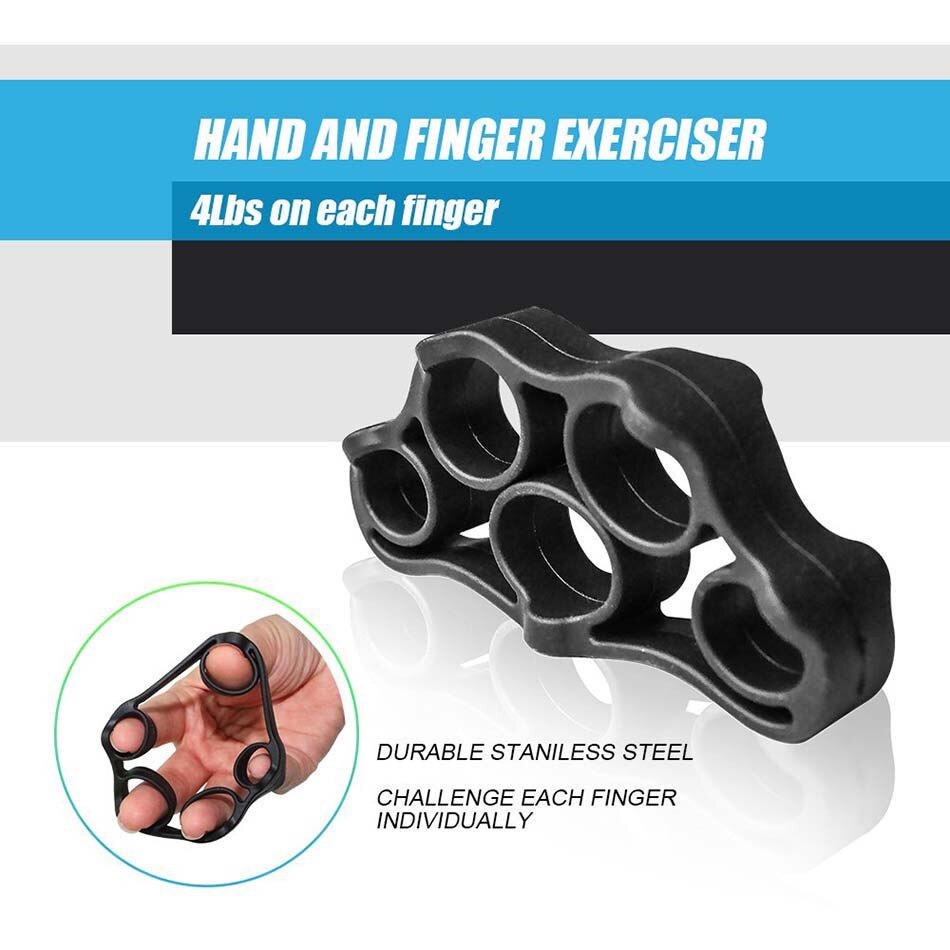 5PC/Set Gym Fitness Adjustable Hand Grip Set Finger Forearm Strength Muscle Recovery Heavy Hand Gripper Exerciser Trainer