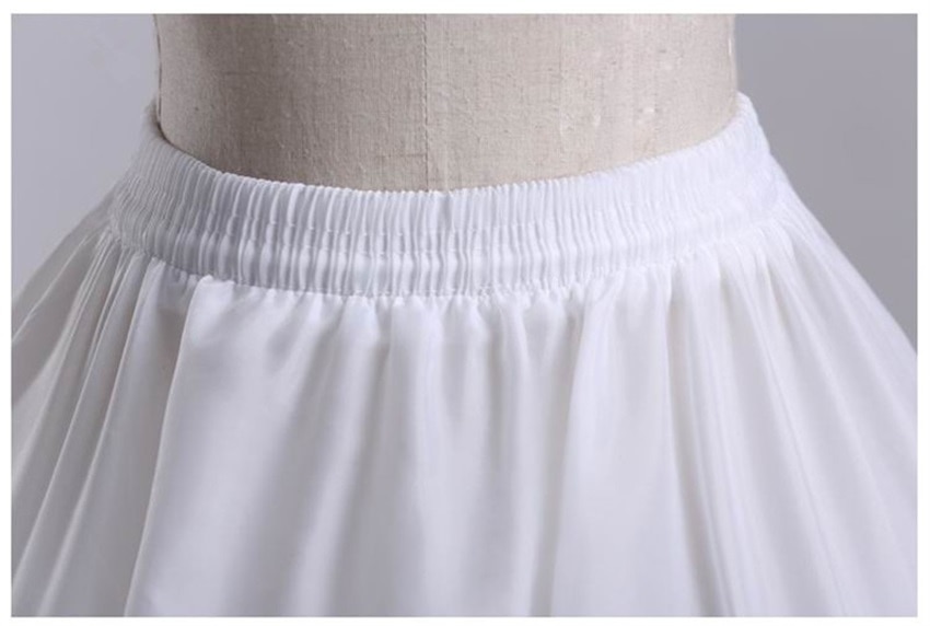 Dames kant Dames Half Slips Half Slip Petticoat Dames Koepel Vorm 6 Hoop Onderrok Slip Crinoline voor baljurk trouwjurk Volwassen jurken (Kleur: Wit
