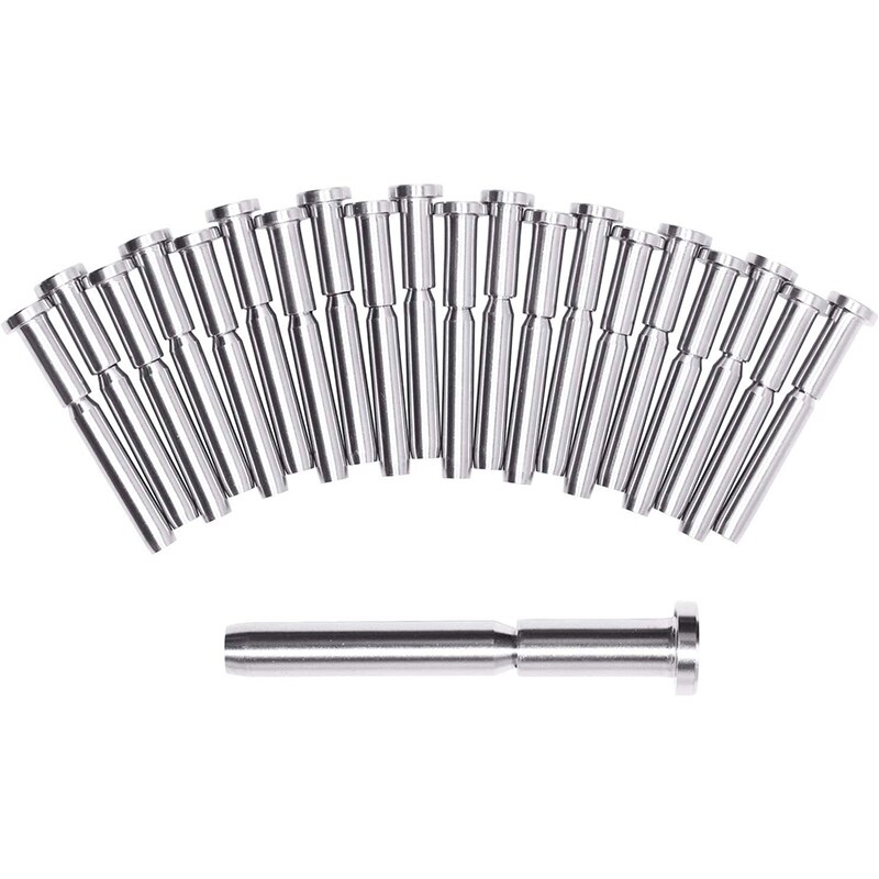 20 Pack Invisible Receiver and Swage Stud End for 3/16 Inch Cable Railing Deck Stair Threaded End Fitting for Wood & Metal Post