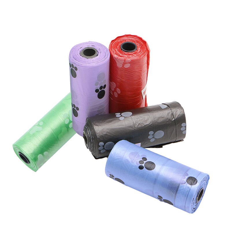 Neue 1/5/10/20 Rolle Haustier Hund Abfall Kacke Tasche Poo Druck Abbaubar sauber-hoch