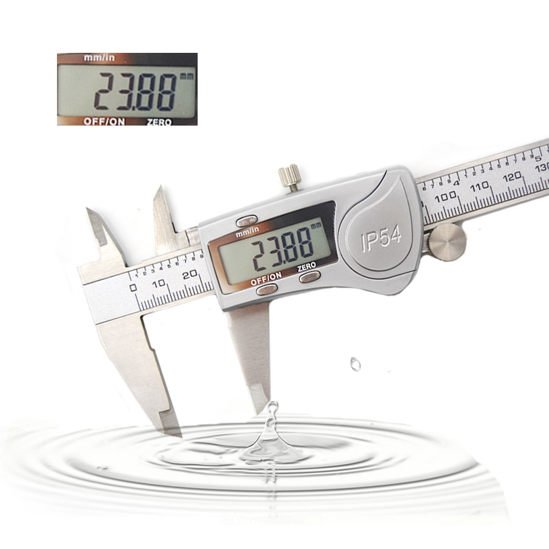 Waterproof IP54 electronic digital caliper 150mmDigital Caliper micrometer Stainless Steel vernier caliper Measuring tool