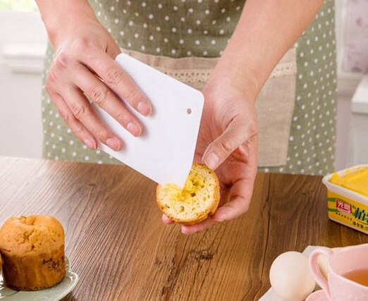 Plastic Deeg Cutter Voor Fondant Cake Decorating Gereedschap Spatel Bakken Schraper