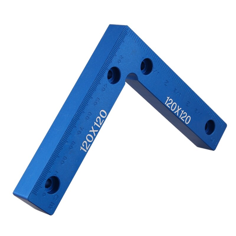 90 Degree Precision Positioning L Squares Block 120X120mm Positioning Right Angle Ruler Clamping Measure Tools(1 Pcs): Default Title