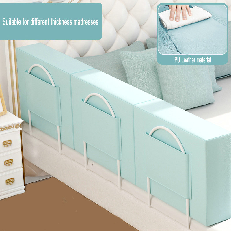 Baby Sicherheit Tor Krippe Schiene Sicherheit Fechten Baby Bett Zaun Hause Kid Laufstall 2M Große Bett Allgemeinen Weichen Bett leitplanke