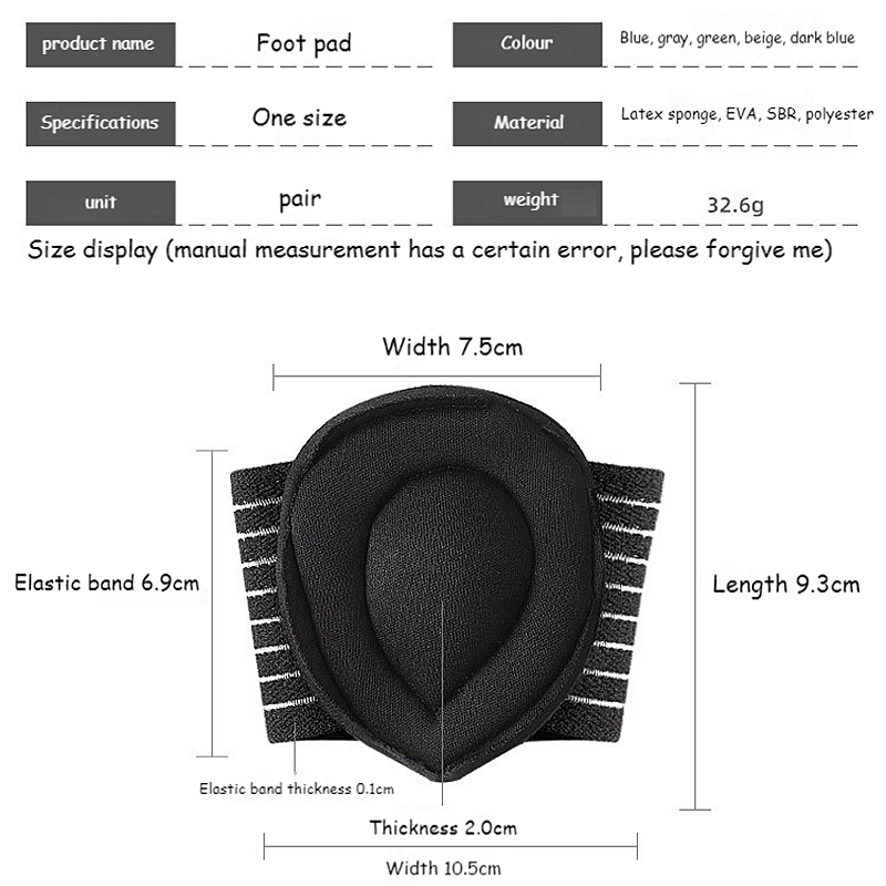 1 Pair Arch Foot Care Shocking Foot Arch Support Plantar Fasciitis Heel Pain Aid Feet Cushioned, Health Feet Protect Care