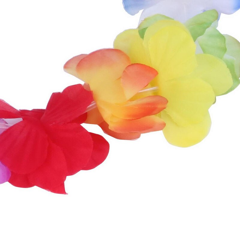 90Cm*45Cm Party Polyester Multi-Colour Wreath Head Hawaii Beaches Cloth Flower Crown For Kids