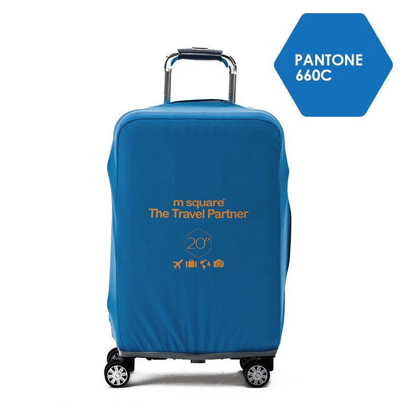 M Square Travel Luggage Cover Protective Covers for Suitcases Luggage Protective Covers Travel Accessories Flight Accessories: Blue / 20 Inch