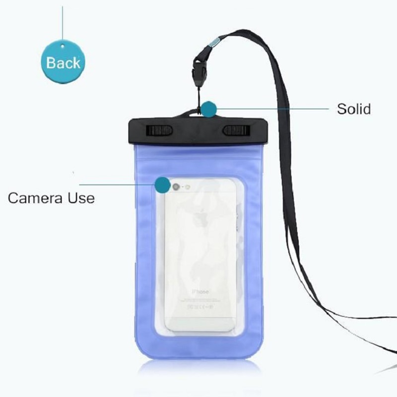 Universal Waterproof Mobile Phone Case For iPhone 8 Samsung S9 Clear PVC Sealed Underwater Cell Smart Phone Swimming Pouch Cover
