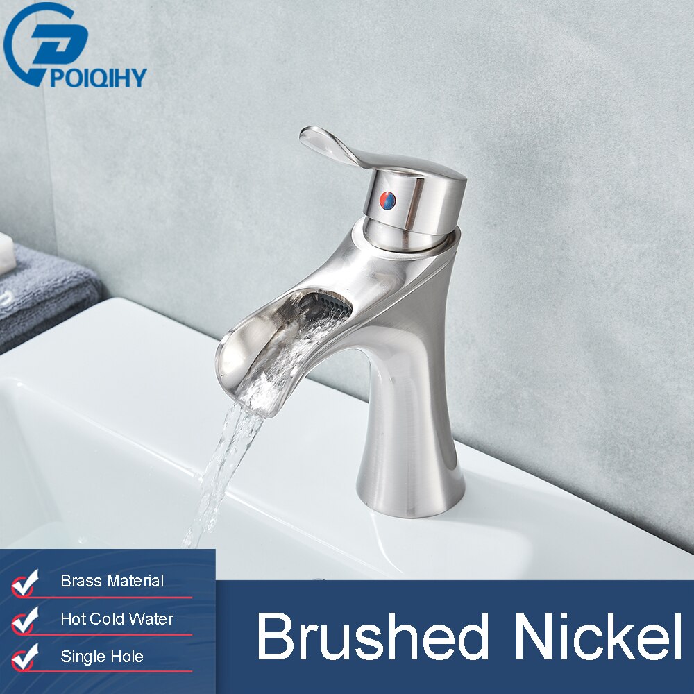 Poiqihy Waterval Wastafel Kraan Brons Zwart Badkam... – Grandado