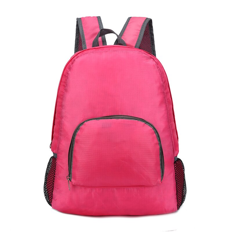 Light Sport Backpack, Folding Day Bag, Waterproof Hiking Travel Bag , Men Women Casual Bag Multi-Function Backpack: Rose