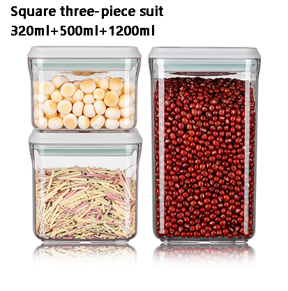 Airtight Food Storage Containers with One Key Press to Seal Lids Waterproof and stackable Suitable for storing flour, nuts, etc.: 11
