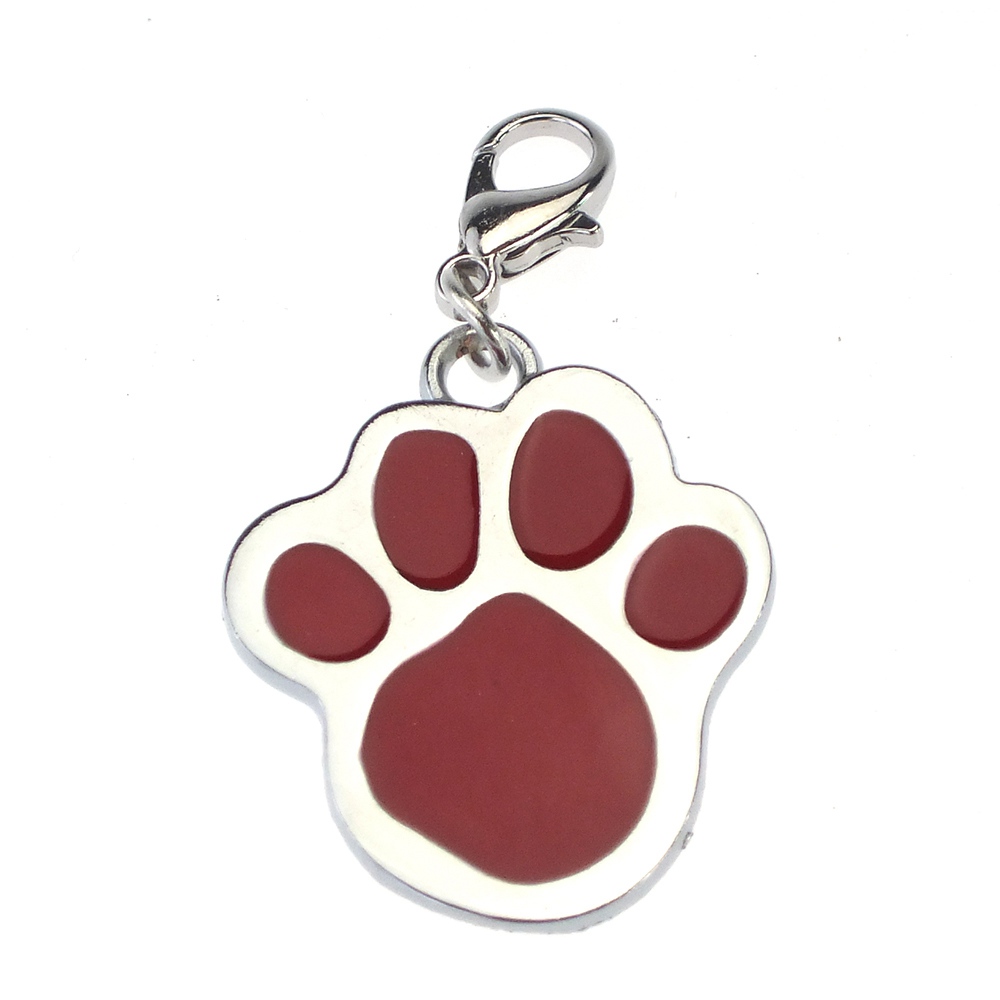 Etiquetas de identificación para perros, etiqueta de identificación, Metal sólido, garra de huellas de mascotas, Collar para perro, colgantes decorativos, accesorios para mascotas, gatos, CZ0001