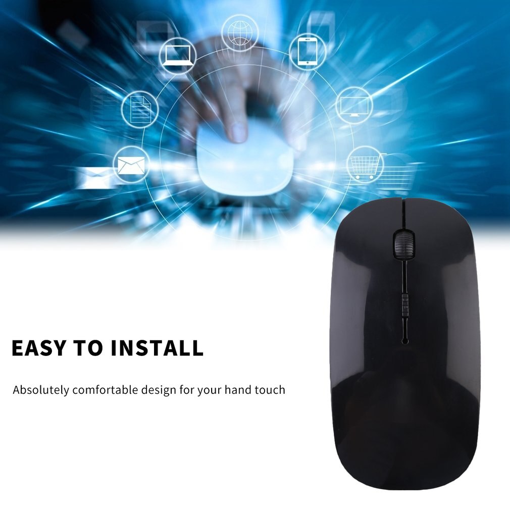 2.4GHz Optical Wireless Mouse Wireless Compatible USB Button Gaming Mouse Gaming Mice Computer Mouse For PC Laptop