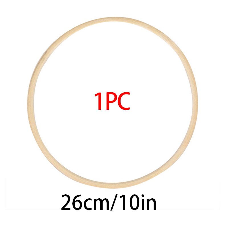 Cerceau rond en bambou pour broderie, 8-40.5cm, cercle rond en bois, bricolage artistique, outils de croix, couronne de fleurs, décoration de maison: 26cm