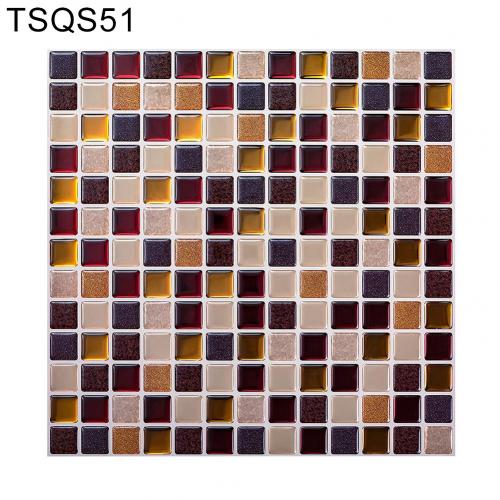 Mosaiikki itseliimautuva laatta backsplash seinätarra vinyyli kylpyhuone keittiö kodin sisustus tee itse vedenpitävä öljynkestävä: Tl 51