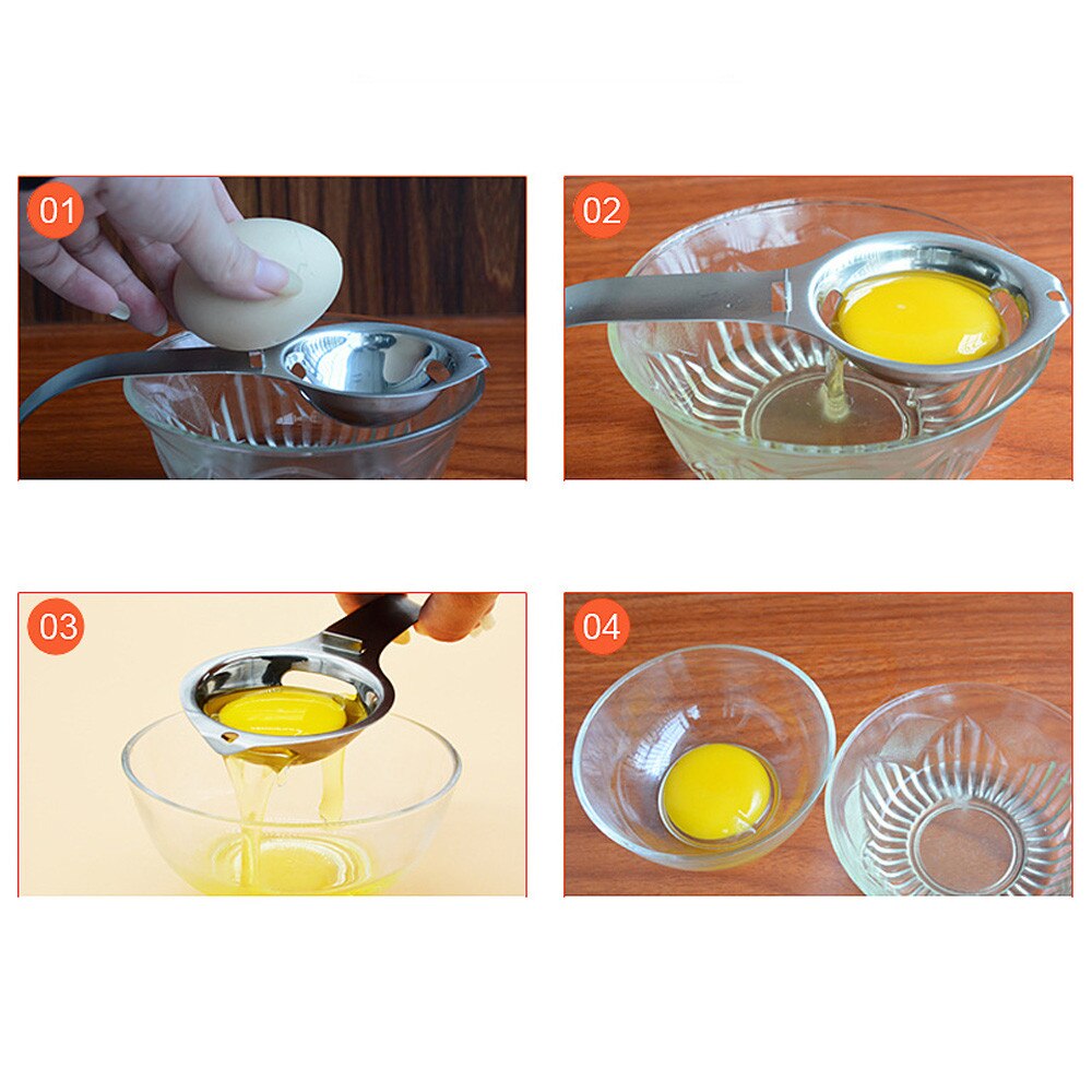 Rvs Eigeel White Separator Koken Tool Keuken Gadget Zilver keukenhulpjes keuken eieren gereedschap cocer huevos