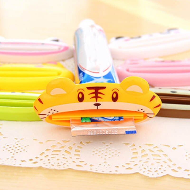 Cartoon Animal Toothpaste Squeezing Clamp Toothpaste Dispenser Easy Squeeze Paste 2Pcs Toothpaste extruder Bathroom Accessories