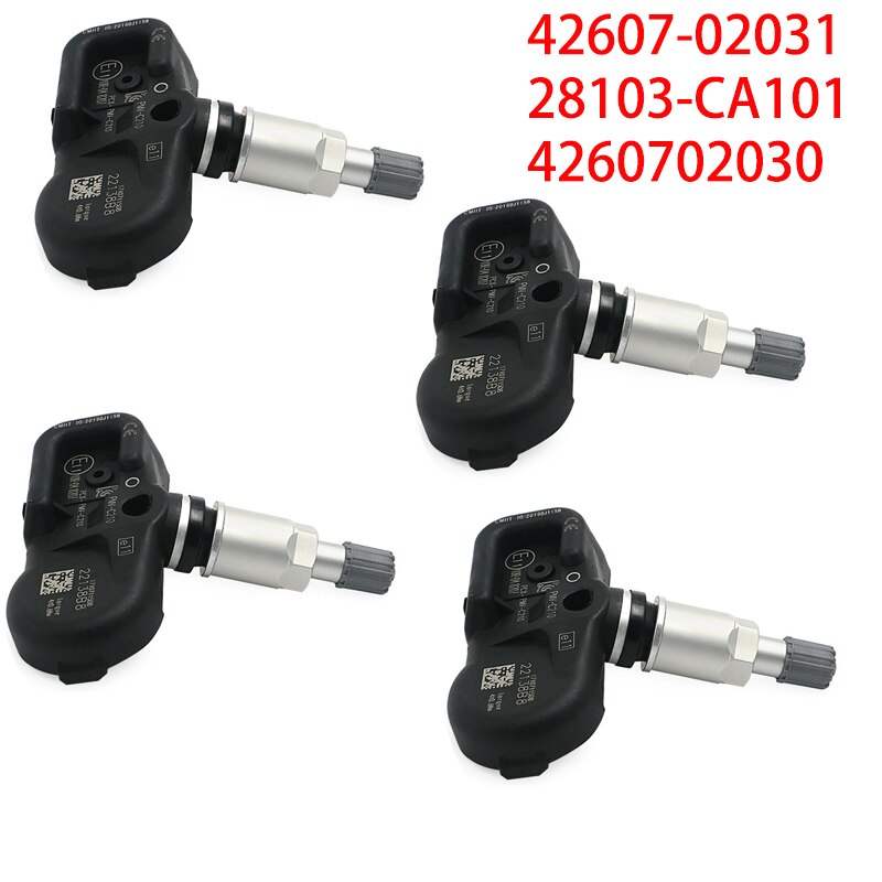 Four TPMS Valve 433MHz PMV-C210 for Toyota Auris Avensis Yaris Lexus