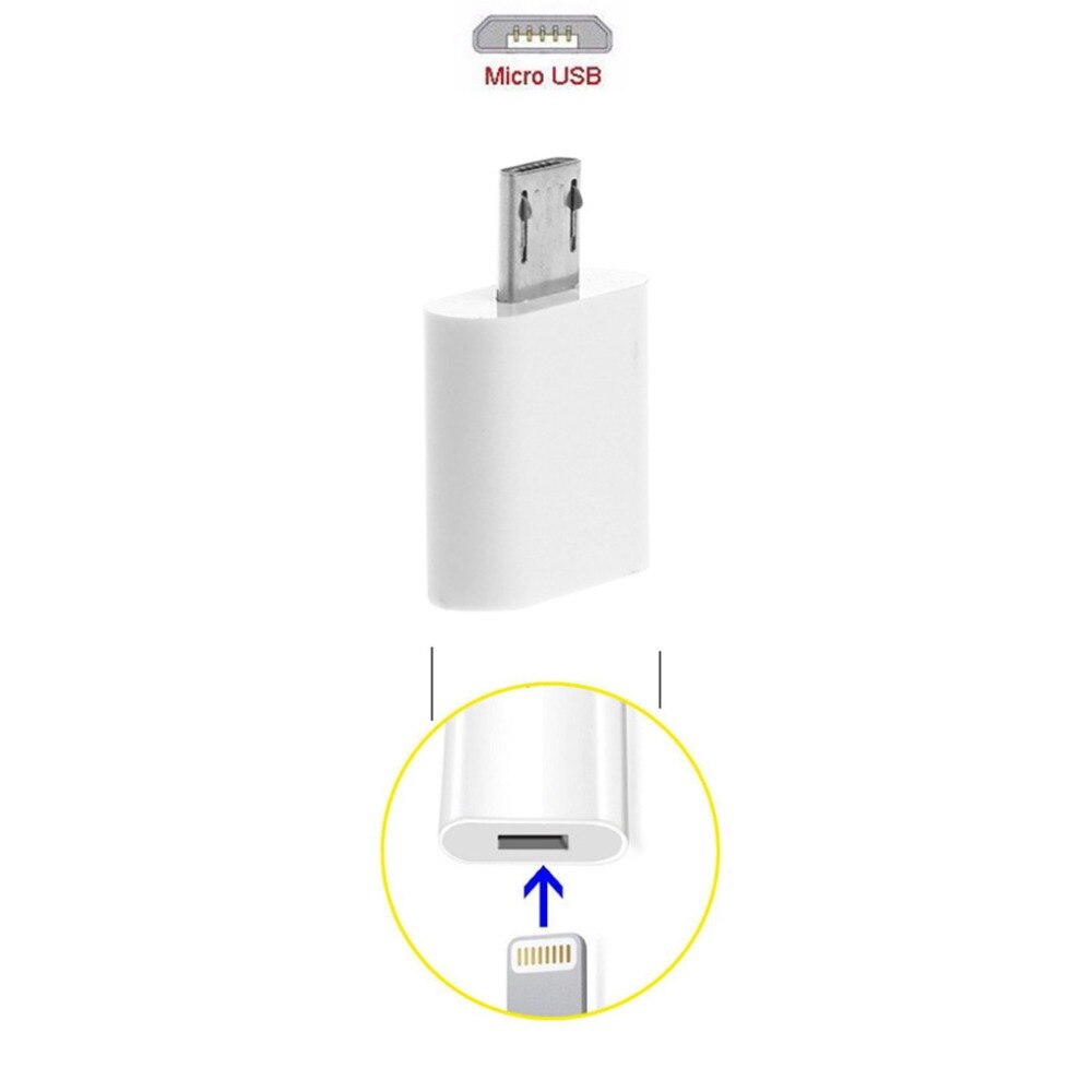 8- pin kvinnelig til mikro usb mannlig synkroniseringsadapter omformer til lg xiaomi huawei sumsung galakse  s4 s5 motorola htc