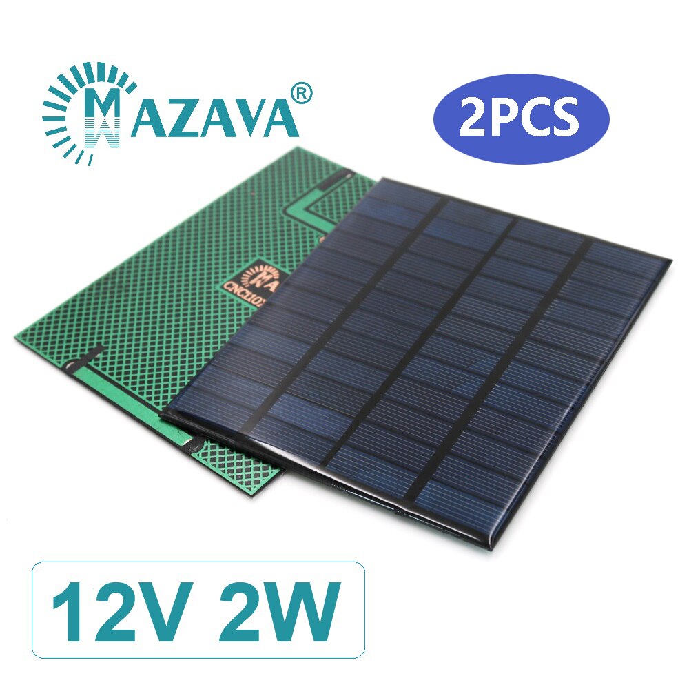 12 V 1.5 W Solar Cells 1.5 2 2.5 3 4.2 7 W Outdoor Charger 12V Battery Home Solar Panel Polycrystalline Silicon 11.1V: 2W