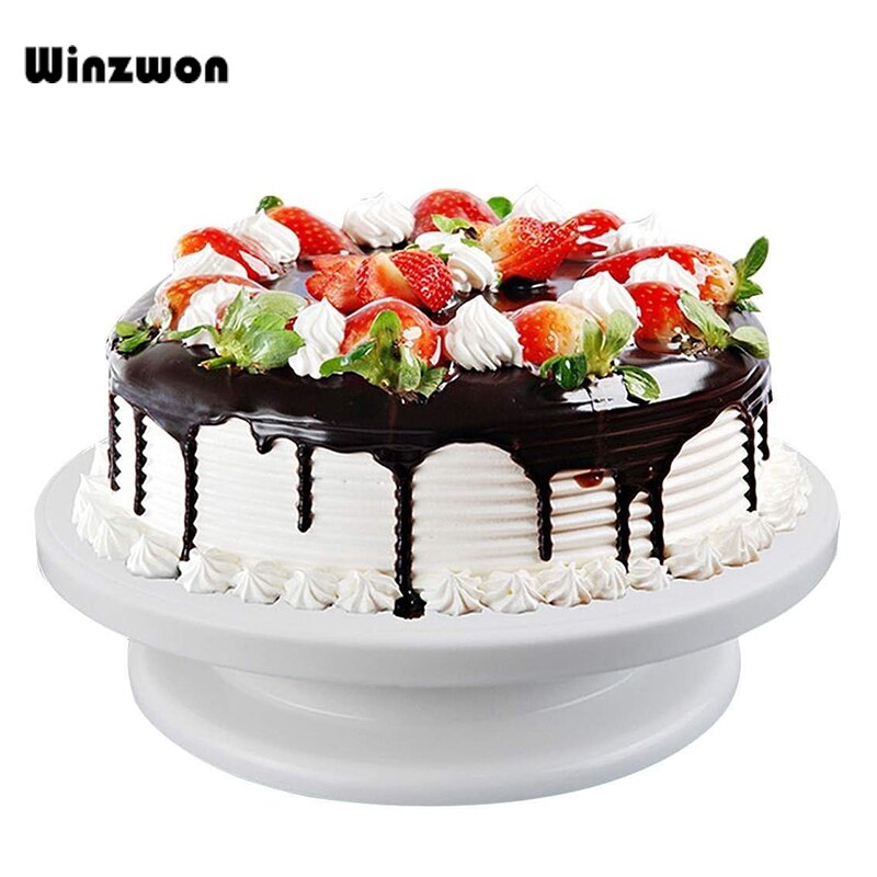 11inch 360 Degrees Rotating Cake Turntable Round Revolving Cake Stand Table DIY Cake Decorating Tools Christmas Kitchen Bakeware