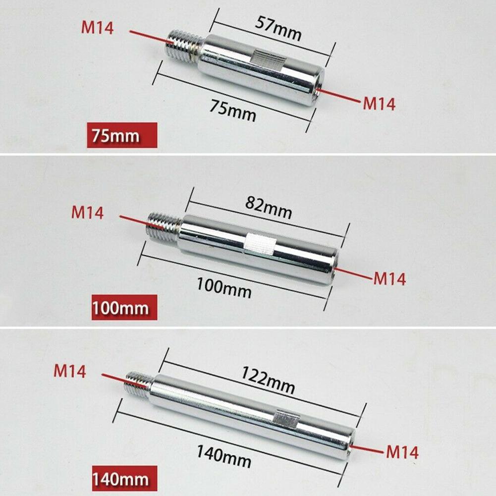 1PC Angle Grinder Extension Connecting Rod M14 Thread Adapter Extension Rod 80mm Polishing Pad Grinding Connection