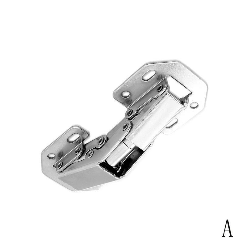 90 Degree Cabinet Hinges 3 Inch No-Drilling Hole Bridge Door Furniture 1PC Hinge Cupboard Shaped With Spring Screws Hardwar R0P3: 4 inches