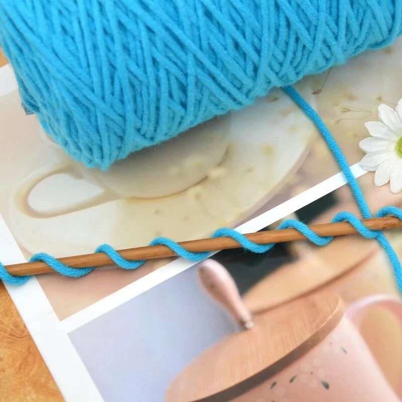 Effen Kleur Melk Katoenen Garen 8 Strengen Tuften Art Borduren Haak Haak Draad Breien Materiaal Diy Poke Borduurgaren