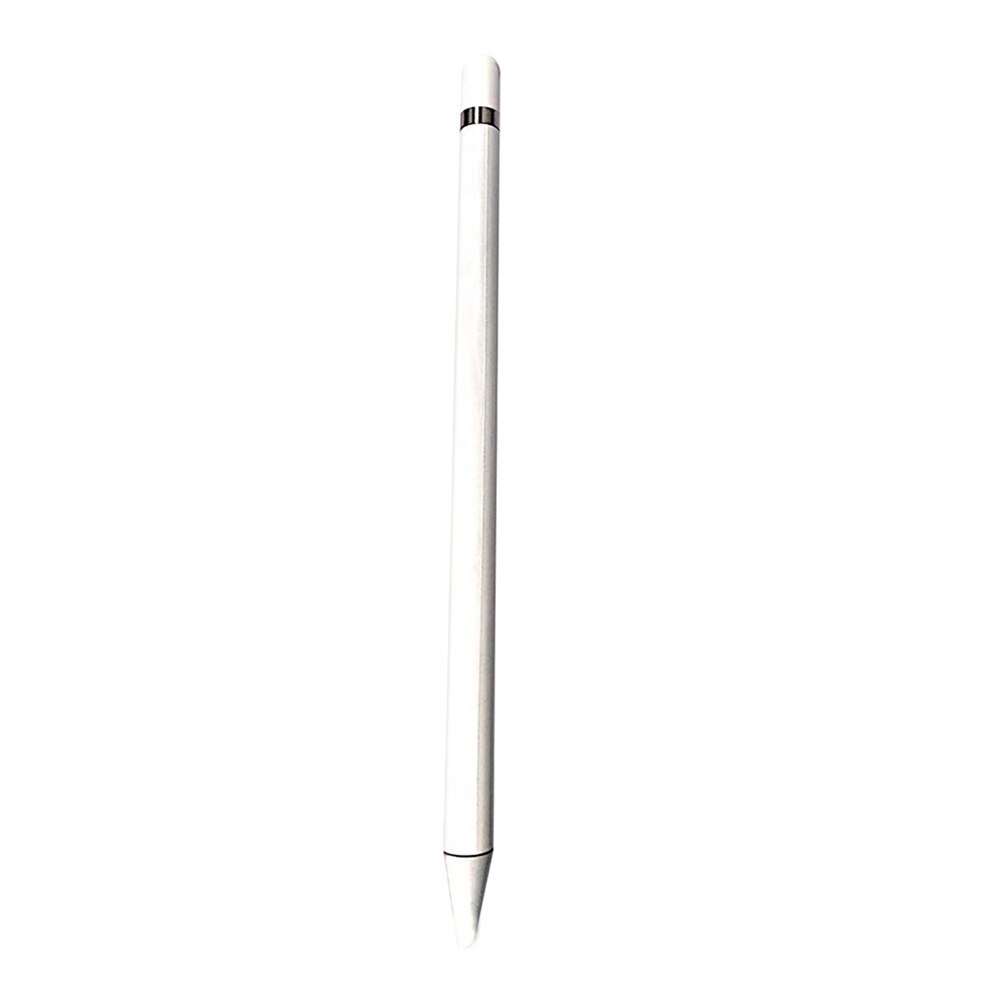 Stylet à écran tactile capacitif universel Anti-traces de doigts Compatible pour tous les Smartphones et tablettes à écran tactile: WHITE